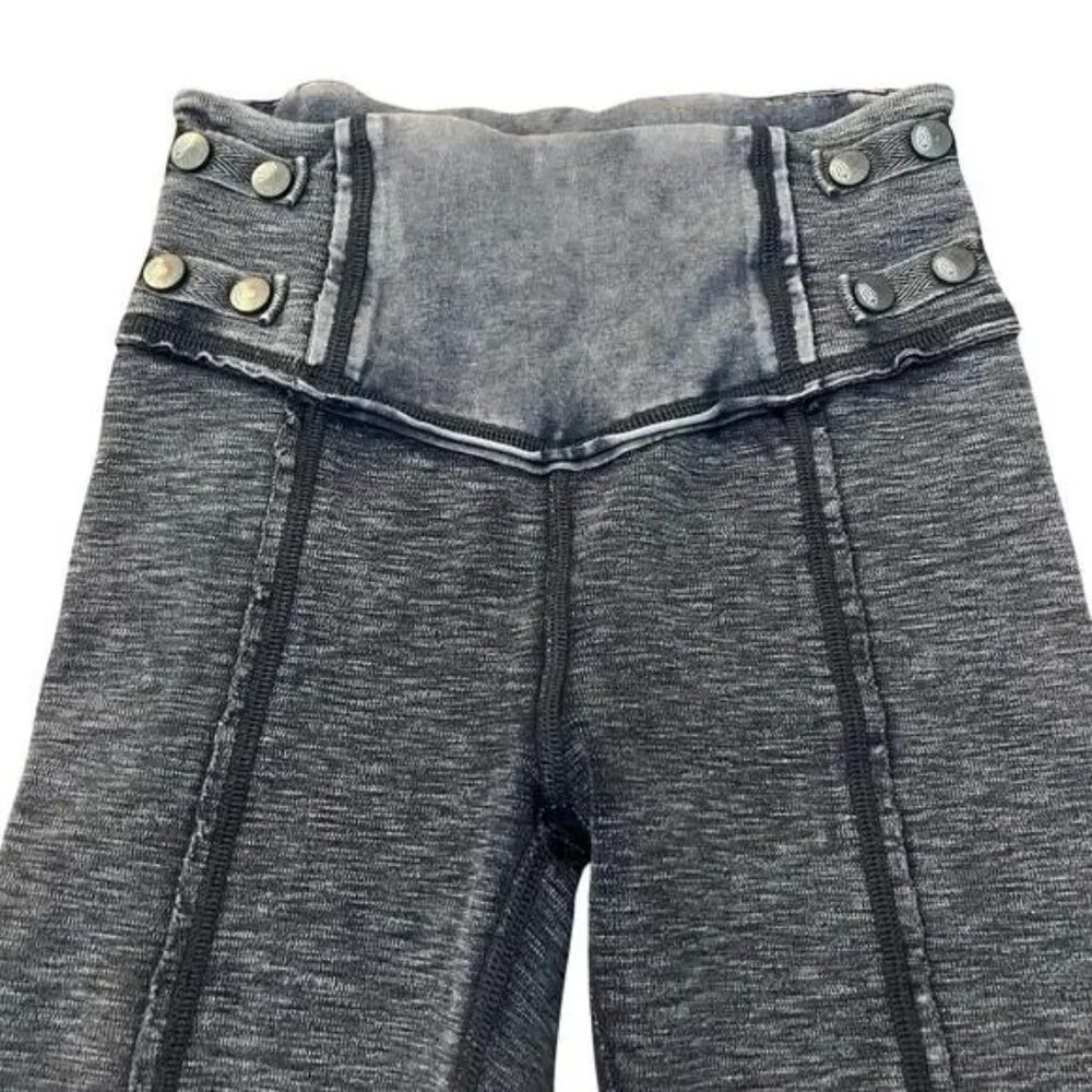 Free People Movement Catch Me If You Can Gray Moto Leggings - Picture 7 of 10